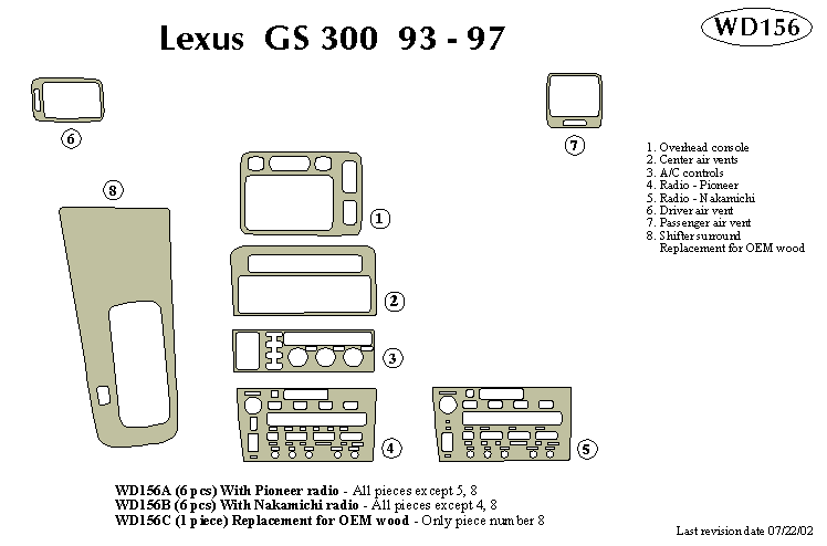 Lexus Gs300 Dash Kit by B&I